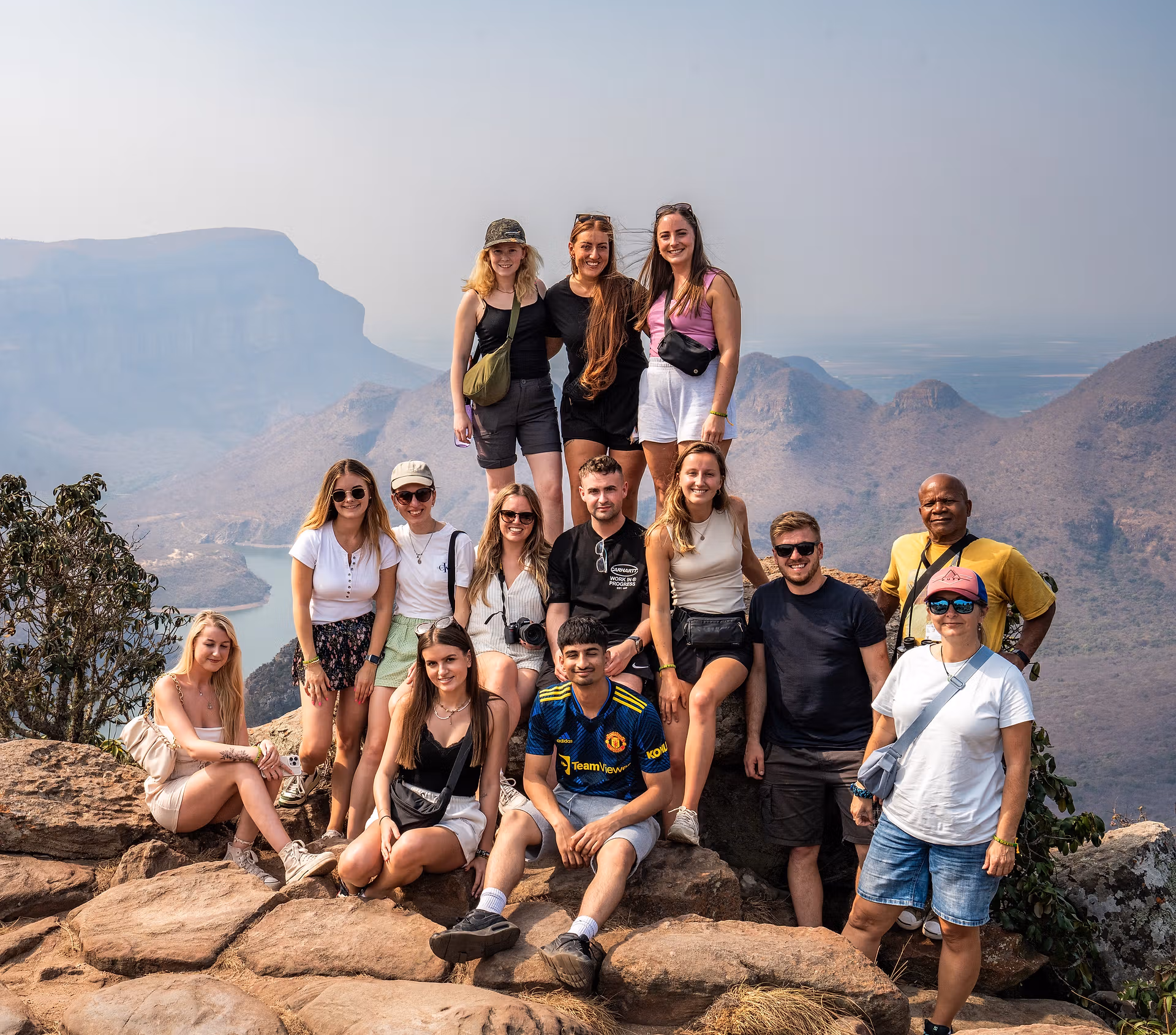 Group of travellers on an adventure