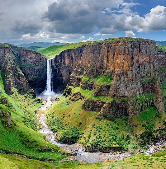 Mountain landscape in Lesotho